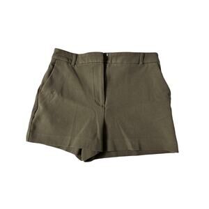 Express Editor Tailored Shorts – Women’s Size 8 (Olive Green)